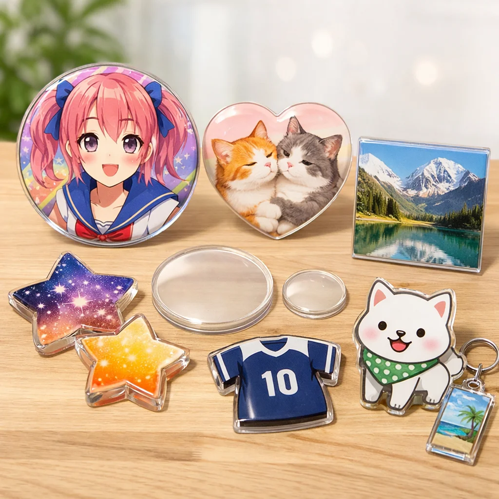 アクリルグッズのバッジサイズ選び：商品カテゴリの重要ポイントガイド